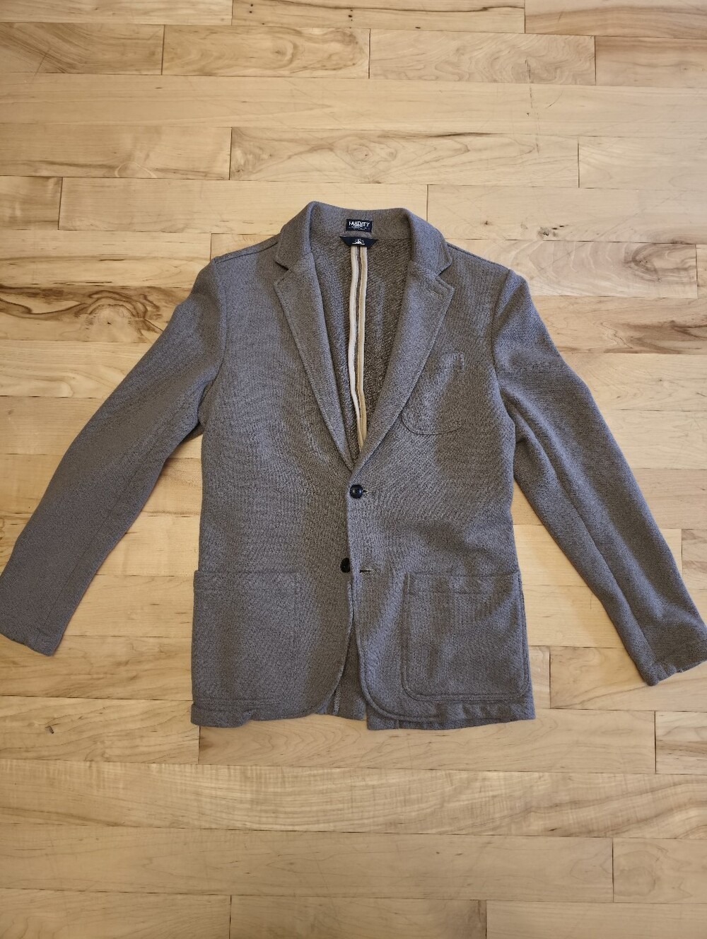 Faherty Reserve Inlet Knit Blazer Men Small Olive Brush Melange